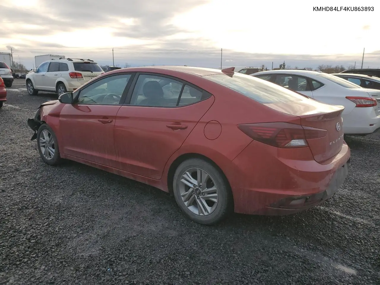 KMHD84LF4KU863893 2019 Hyundai Elantra Sel