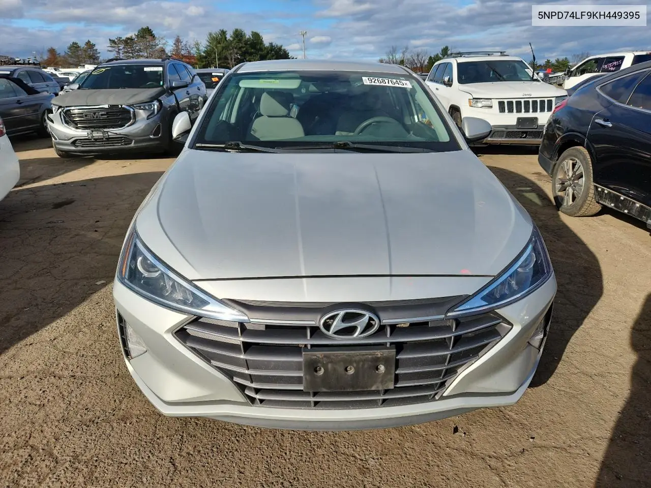 5NPD74LF9KH449395 2019 Hyundai Elantra Se