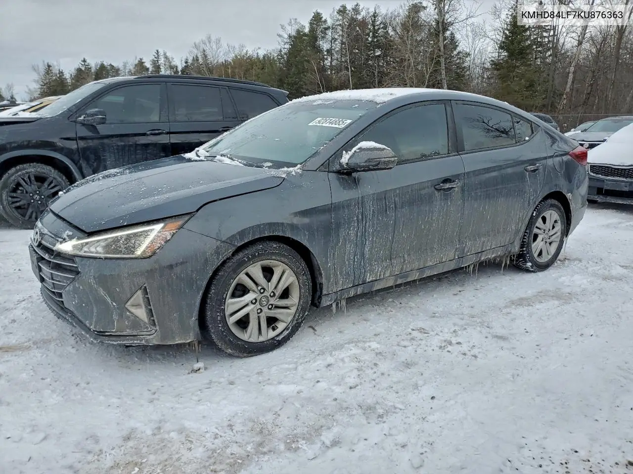 KMHD84LF7KU876363 2019 Hyundai Elantra Sel