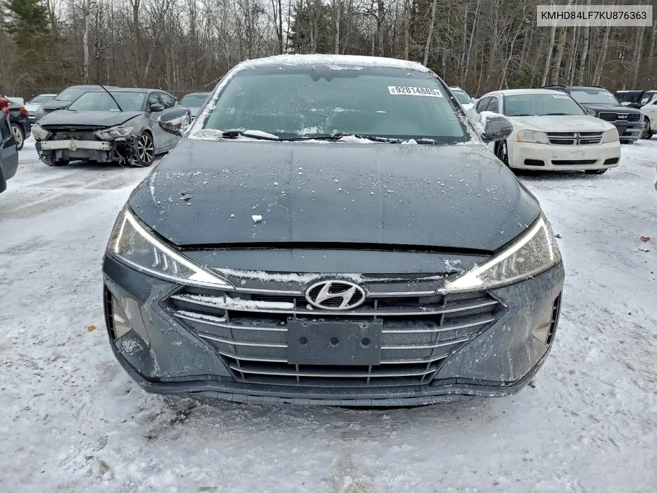 KMHD84LF7KU876363 2019 Hyundai Elantra Sel