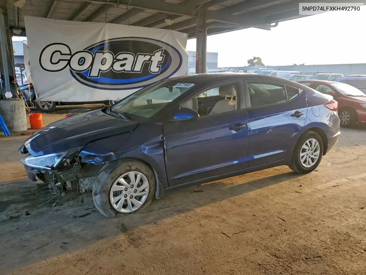 5NPD74LFXKH492790 2019 Hyundai Elantra Se