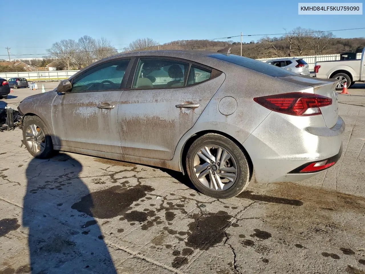 KMHD84LF5KU759090 2019 Hyundai Elantra Sel