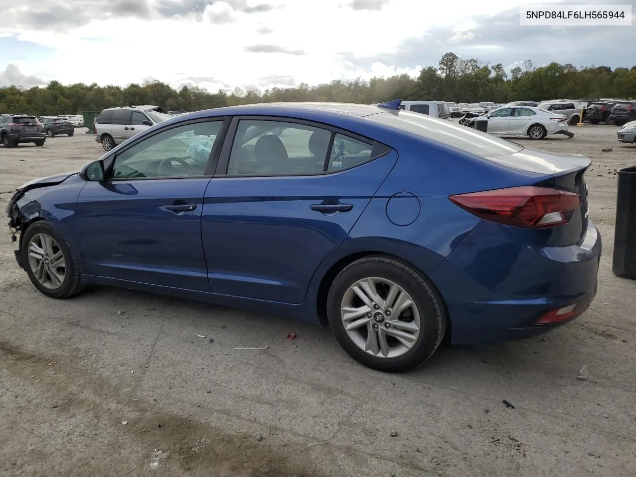 2020 Hyundai Elantra Sel VIN: 5NPD84LF6LH565944 Lot: 72058264