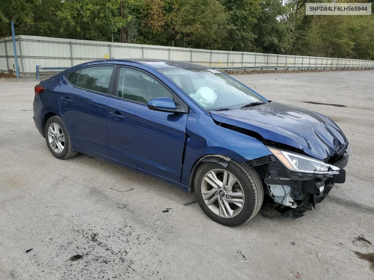 2020 Hyundai Elantra Sel VIN: 5NPD84LF6LH565944 Lot: 72058264