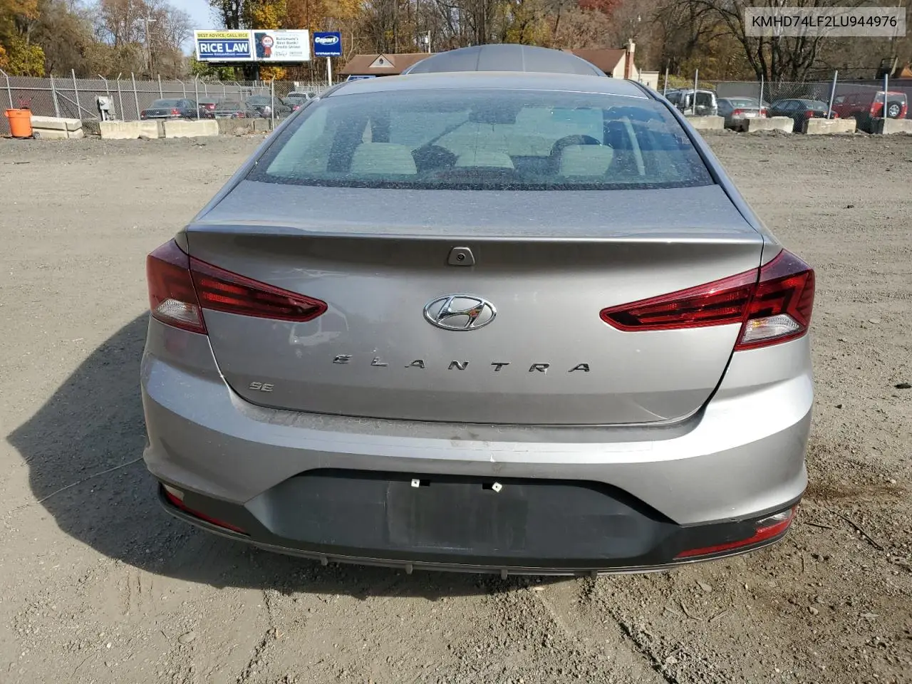 KMHD74LF2LU944976 2020 Hyundai Elantra Se