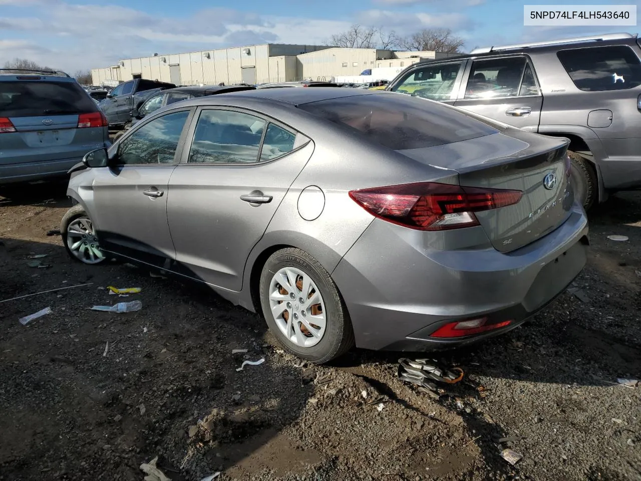 5NPD74LF4LH543640 2020 Hyundai Elantra Se