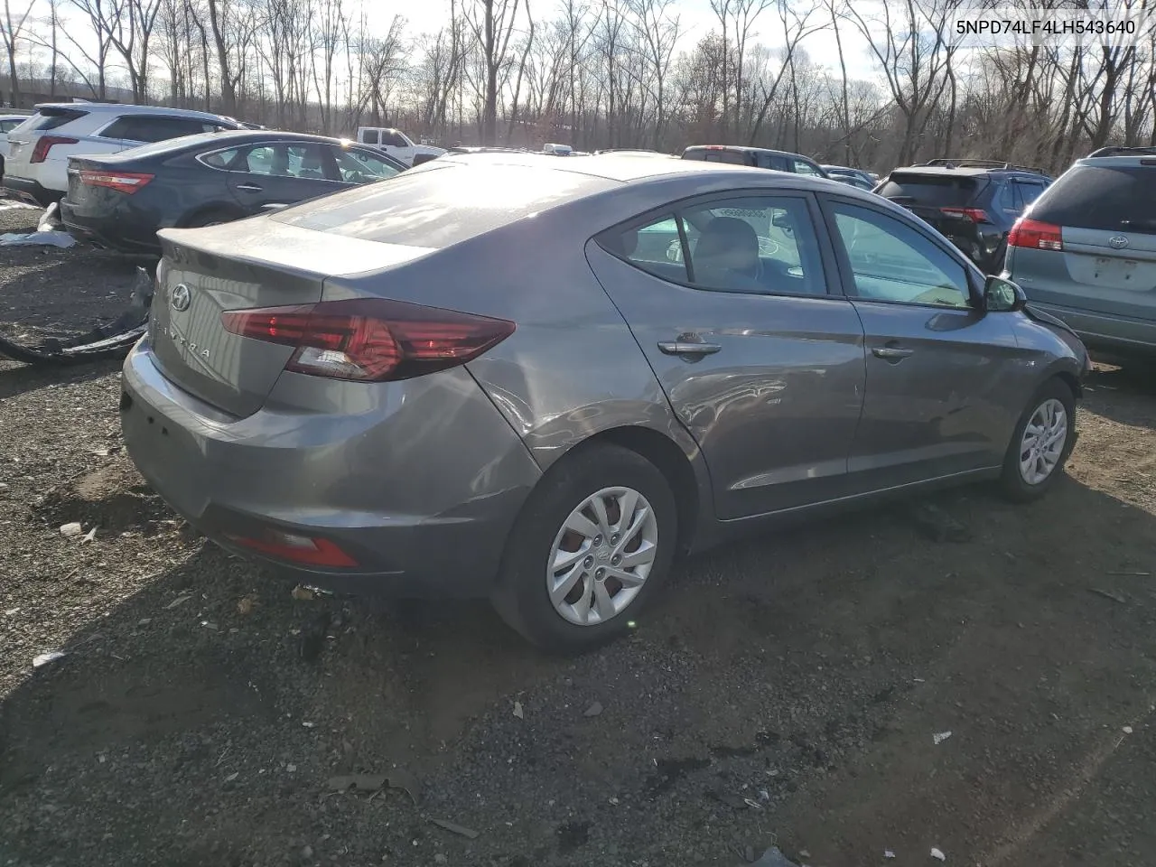 5NPD74LF4LH543640 2020 Hyundai Elantra Se