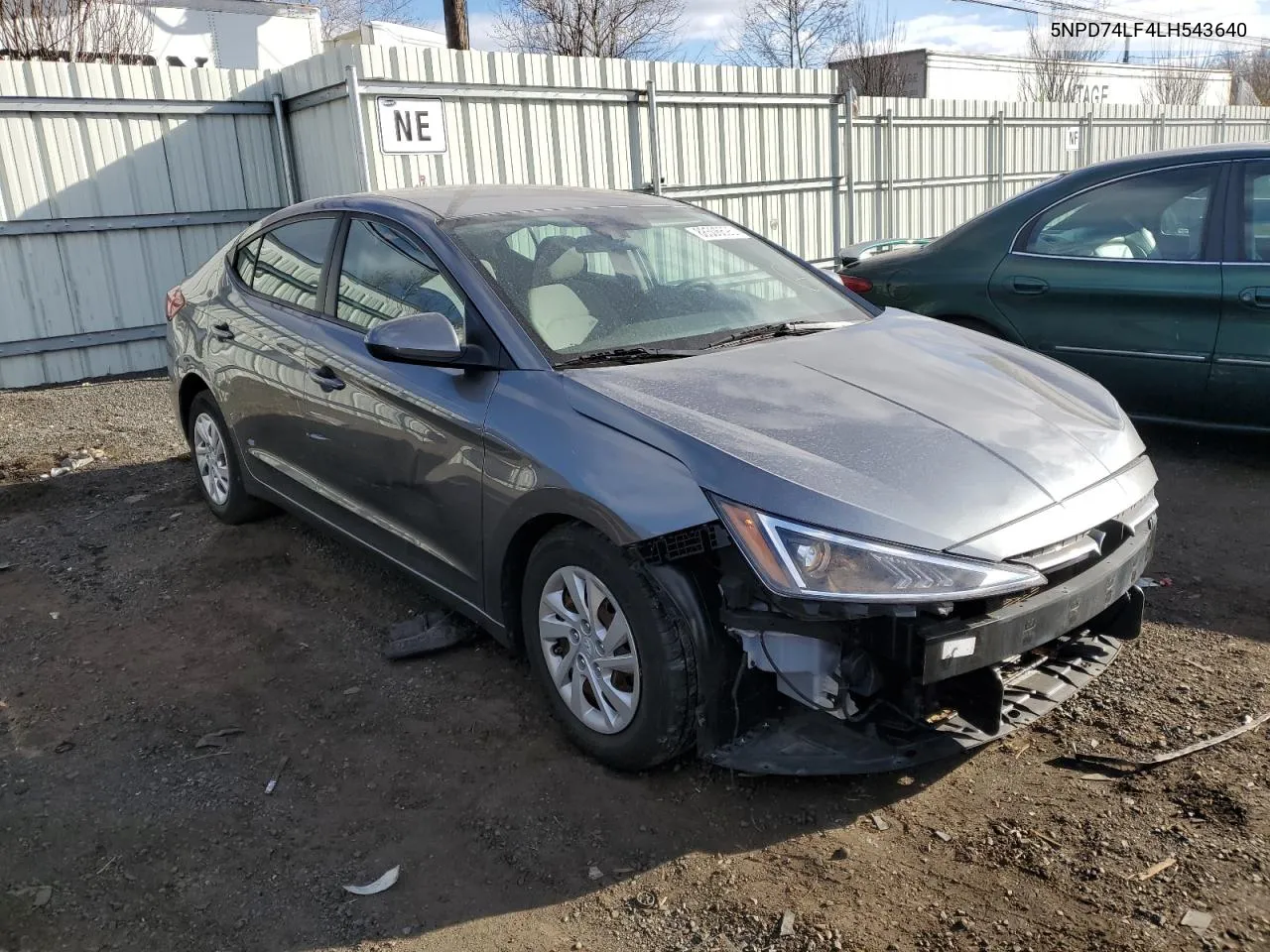5NPD74LF4LH543640 2020 Hyundai Elantra Se
