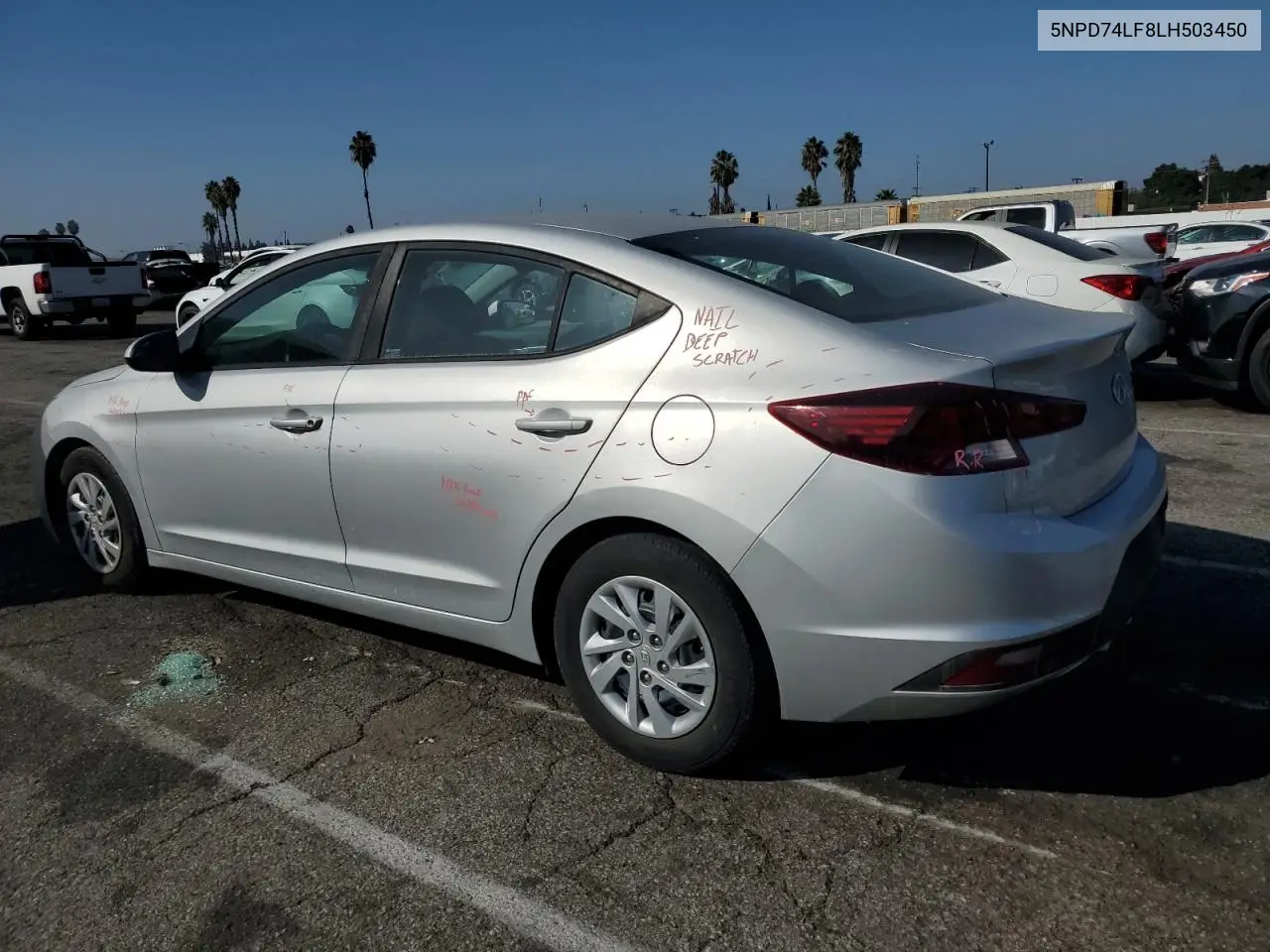5NPD74LF8LH503450 2020 Hyundai Elantra Se