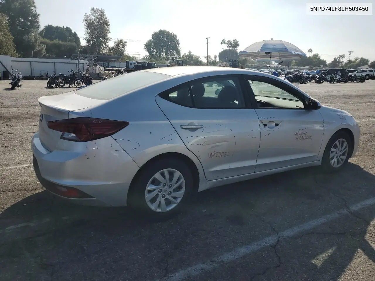 5NPD74LF8LH503450 2020 Hyundai Elantra Se