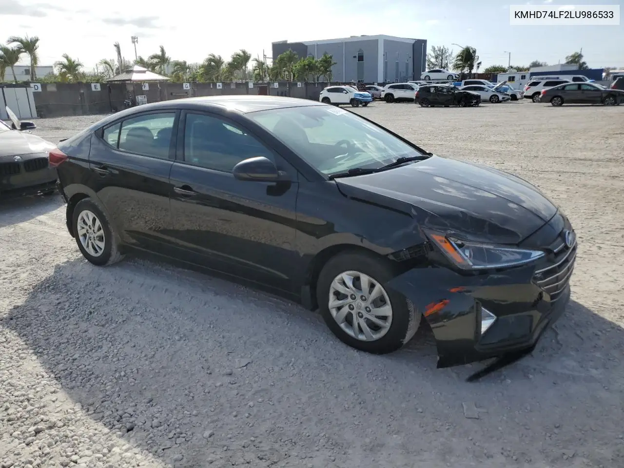 KMHD74LF2LU986533 2020 Hyundai Elantra Se