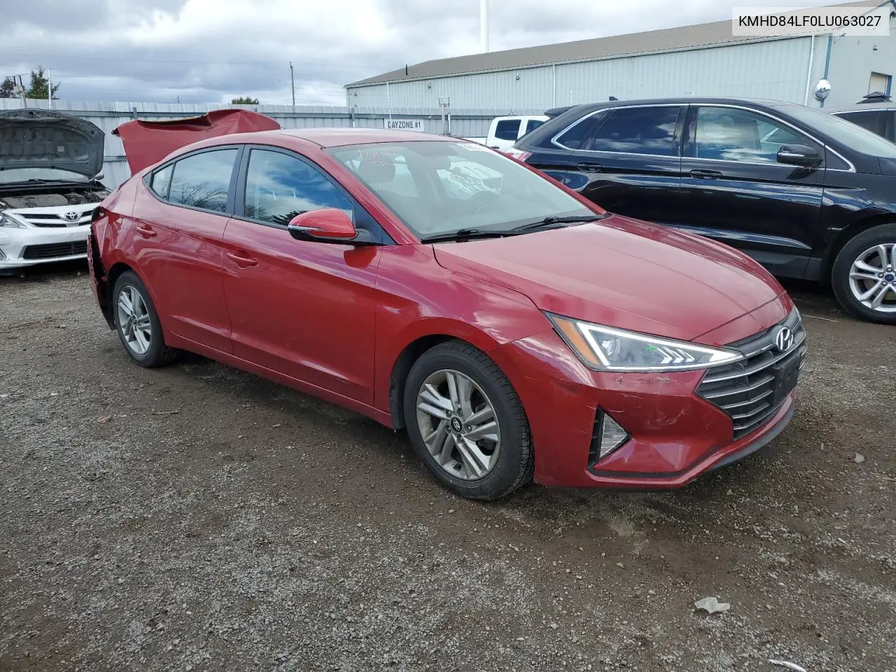 KMHD84LF0LU063027 2020 Hyundai Elantra Sel