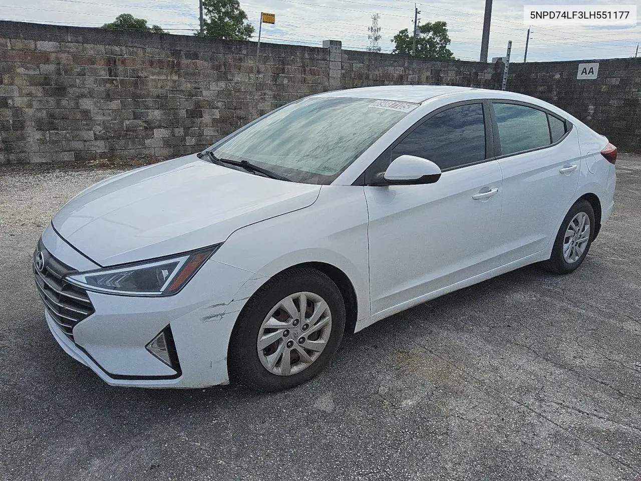 5NPD74LF3LH551177 2020 Hyundai Elantra Se