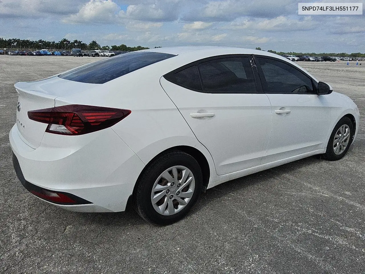 5NPD74LF3LH551177 2020 Hyundai Elantra Se
