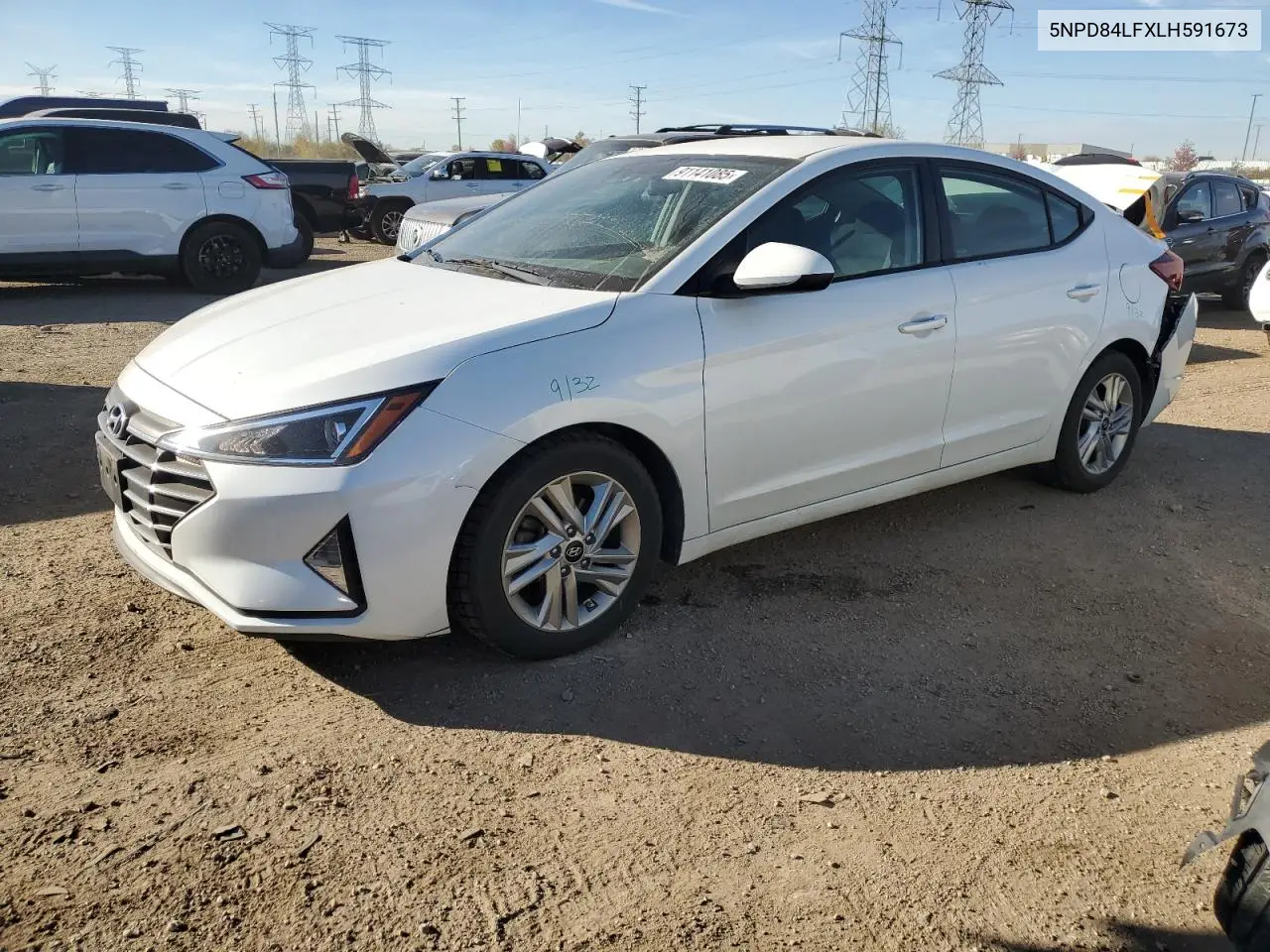 5NPD84LFXLH591673 2020 Hyundai Elantra Sel