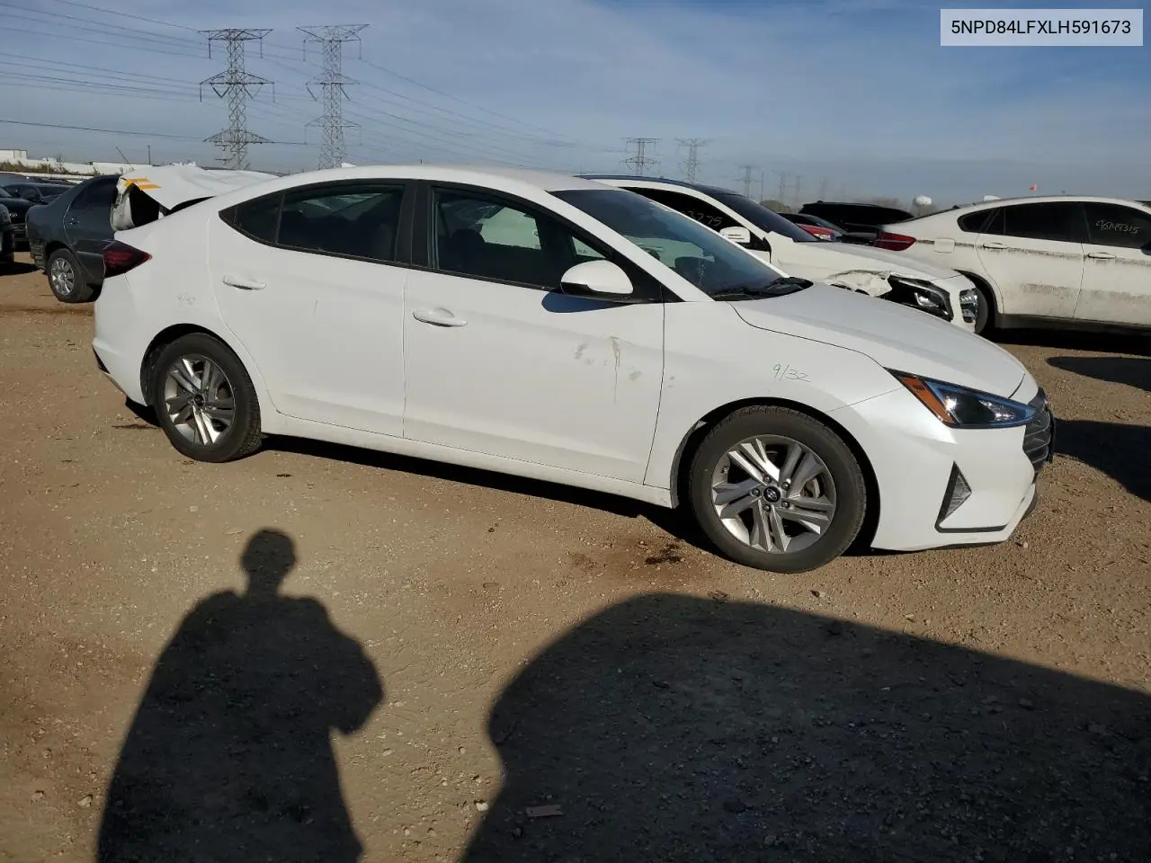 5NPD84LFXLH591673 2020 Hyundai Elantra Sel