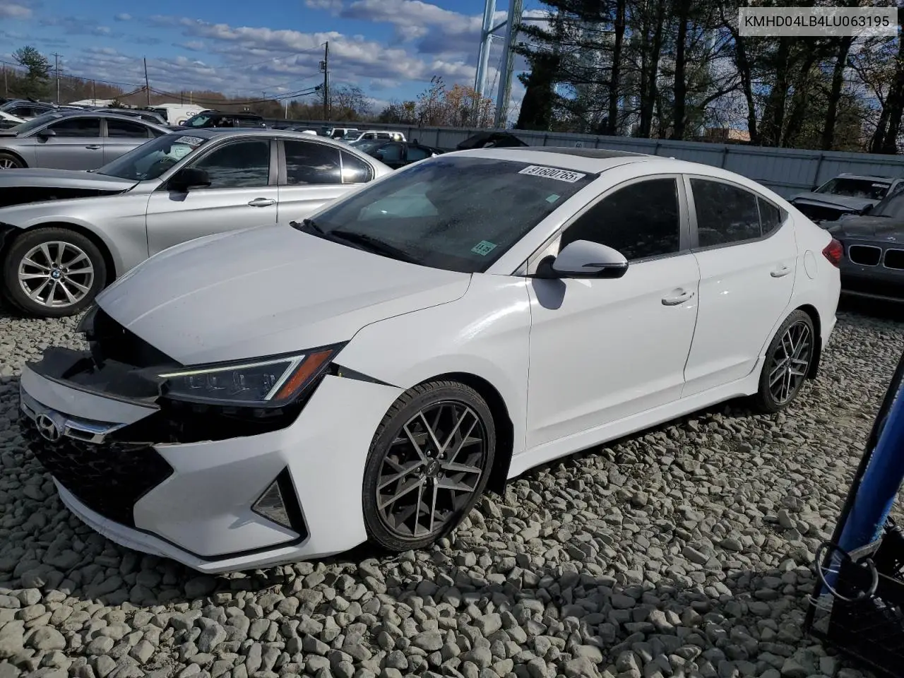 KMHD04LB4LU063195 2020 Hyundai Elantra Sport
