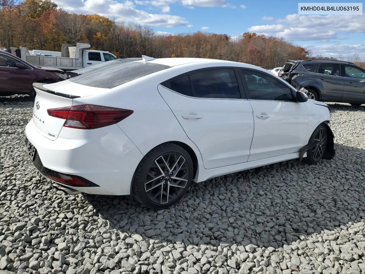 KMHD04LB4LU063195 2020 Hyundai Elantra Sport