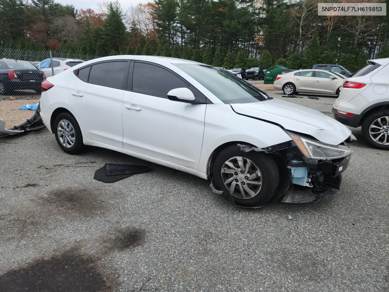5NPD74LF7LH619853 2020 Hyundai Elantra Se