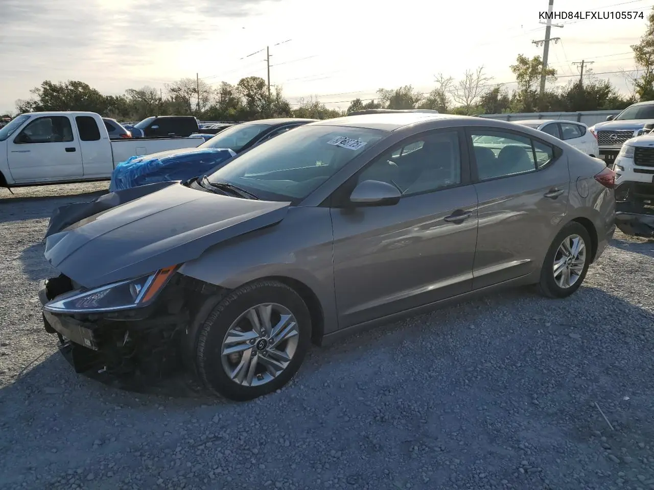 KMHD84LFXLU105574 2020 Hyundai Elantra Sel