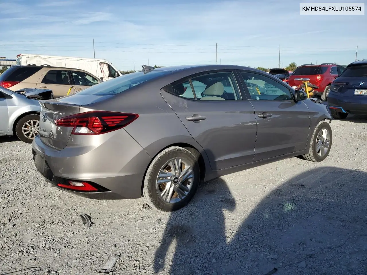 KMHD84LFXLU105574 2020 Hyundai Elantra Sel
