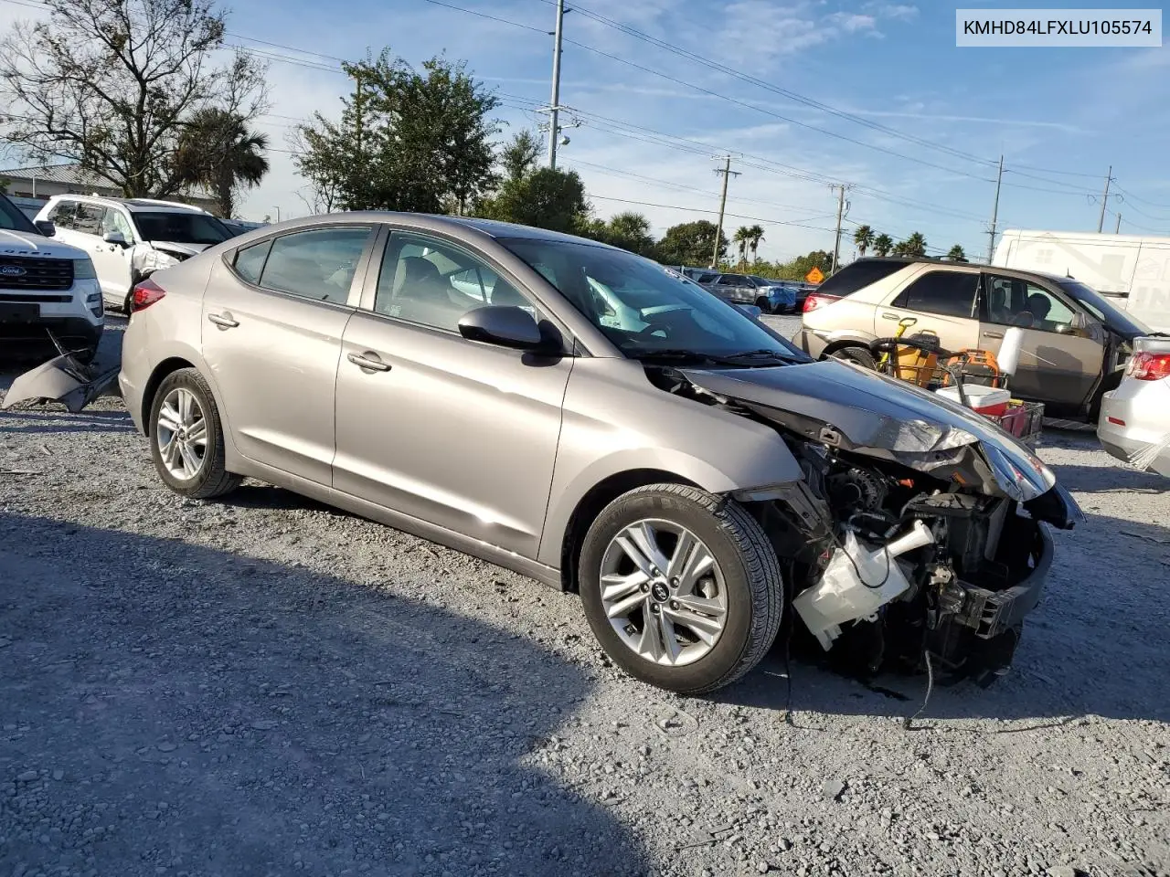 KMHD84LFXLU105574 2020 Hyundai Elantra Sel