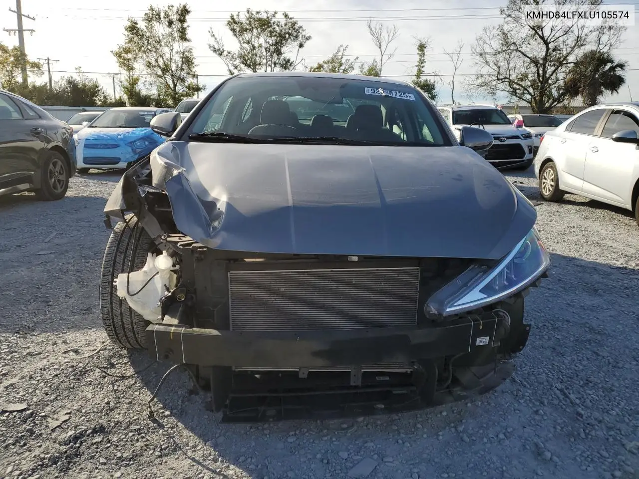 KMHD84LFXLU105574 2020 Hyundai Elantra Sel