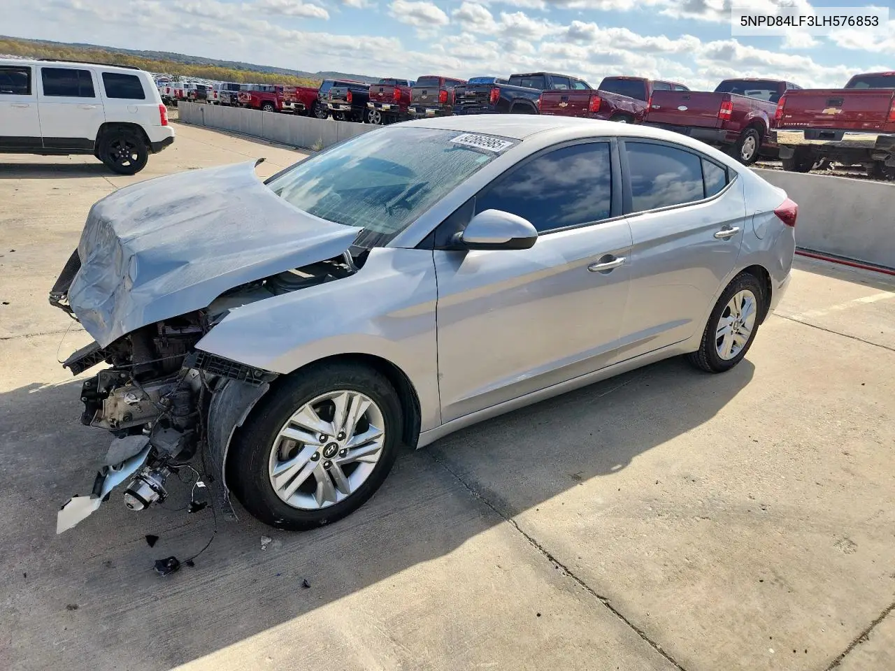 5NPD84LF3LH576853 2020 Hyundai Elantra Sel
