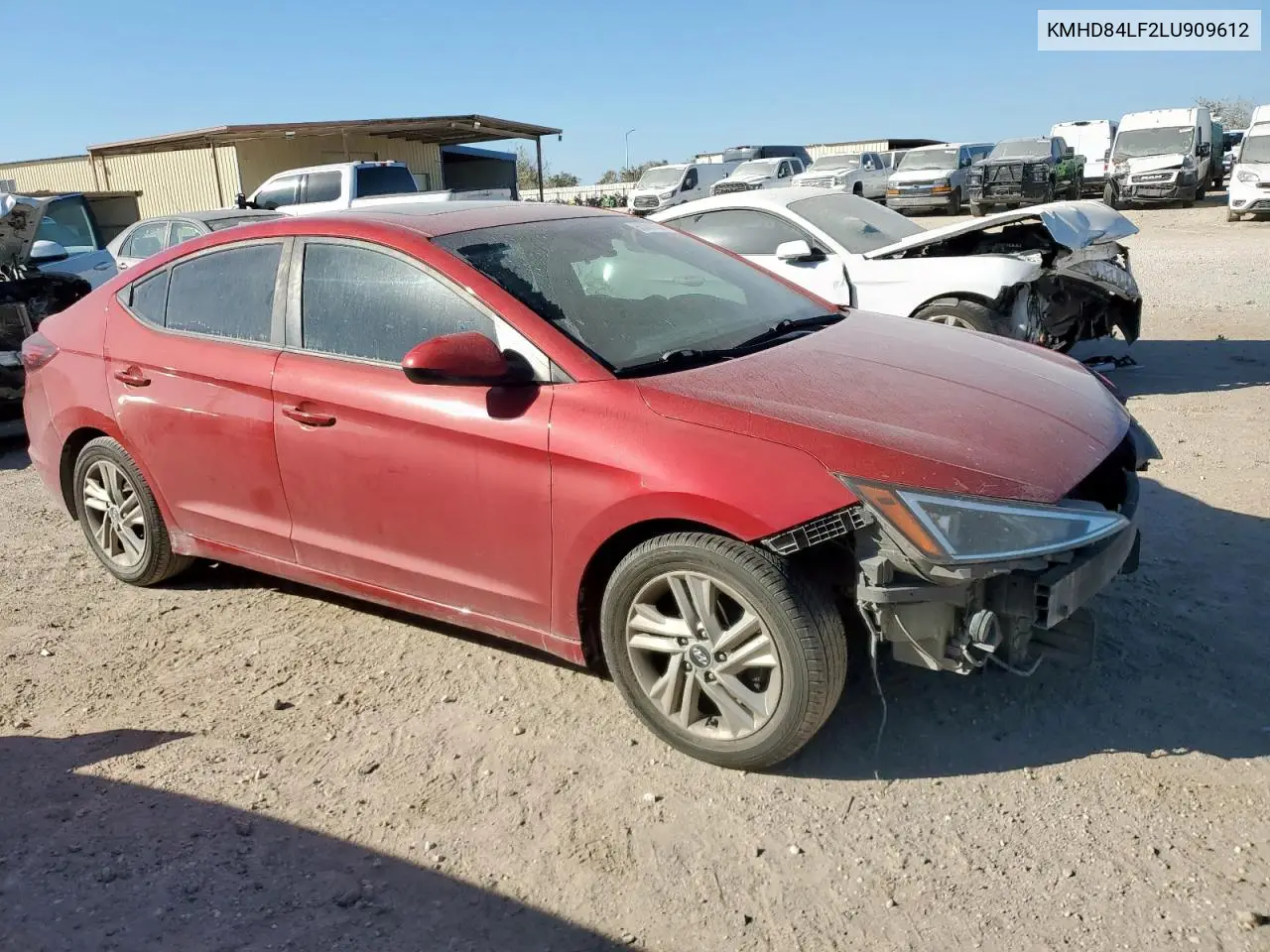 KMHD84LF2LU909612 2020 Hyundai Elantra Sel