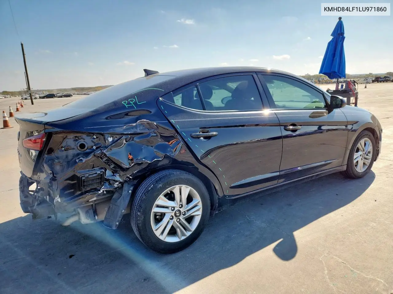 KMHD84LF1LU971860 2020 Hyundai Elantra Sel
