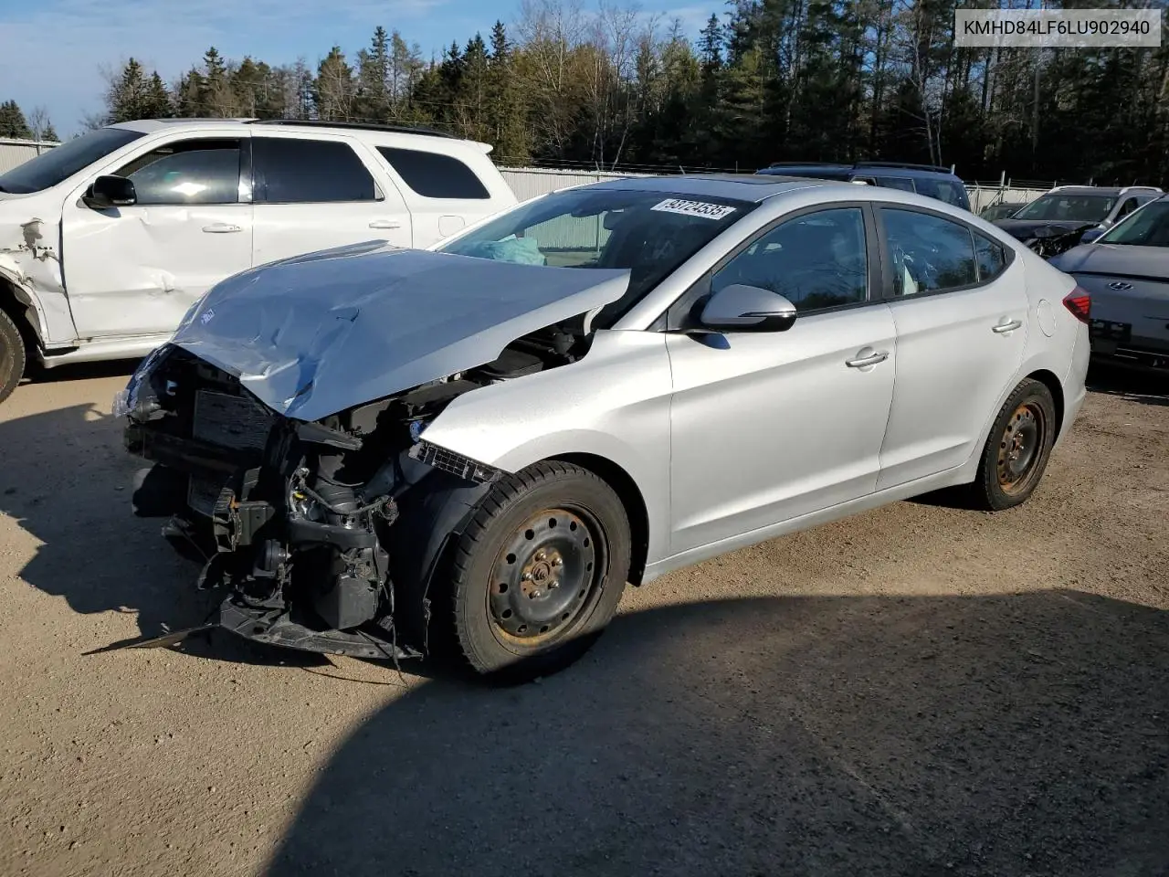 KMHD84LF6LU902940 2020 Hyundai Elantra Sel