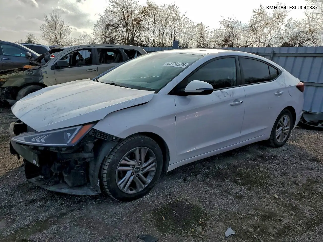 KMHD84LF3LU040387 2020 Hyundai Elantra Sel