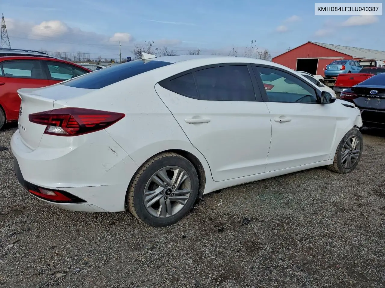 KMHD84LF3LU040387 2020 Hyundai Elantra Sel