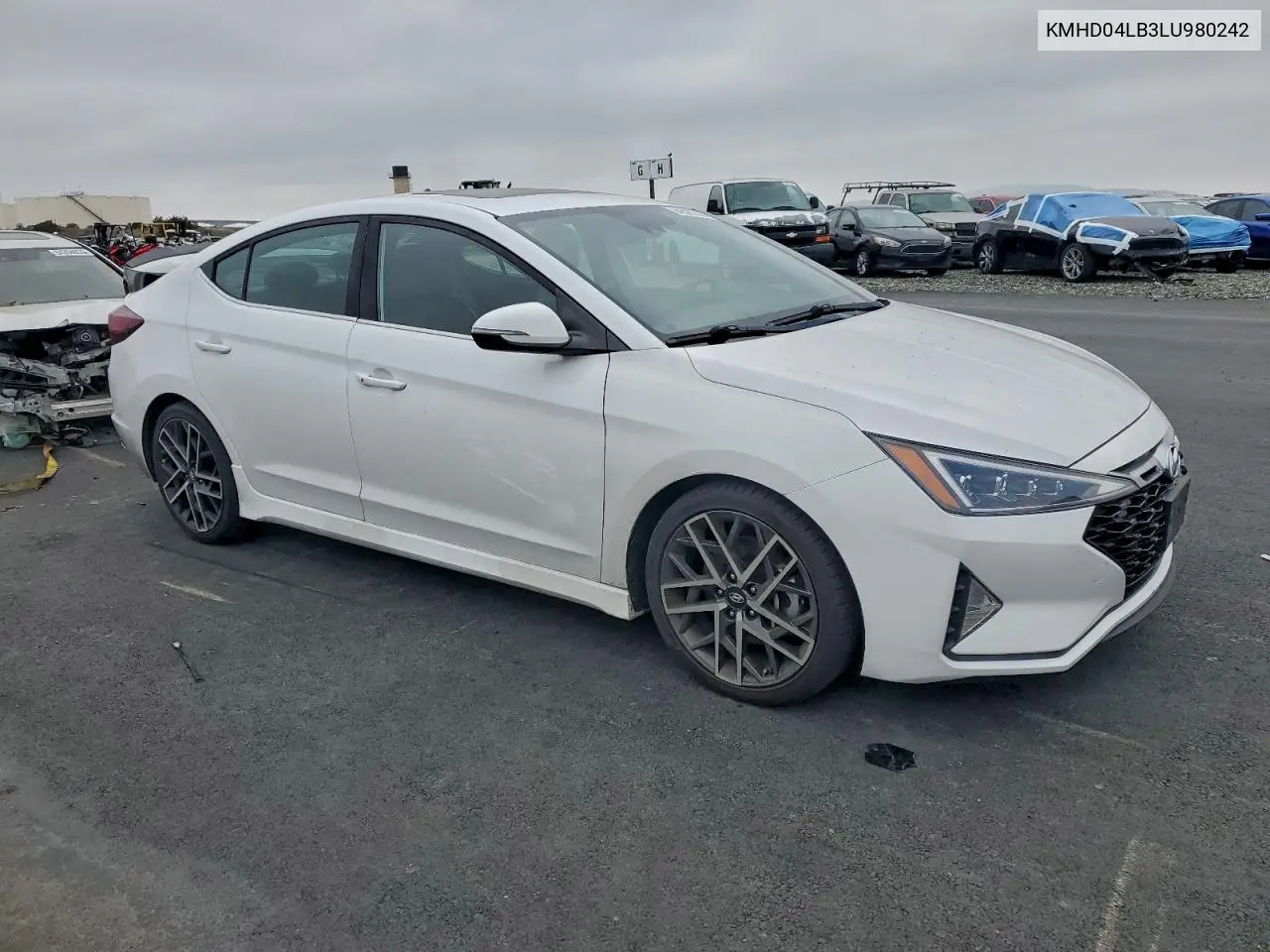 KMHD04LB3LU980242 2020 Hyundai Elantra Sport
