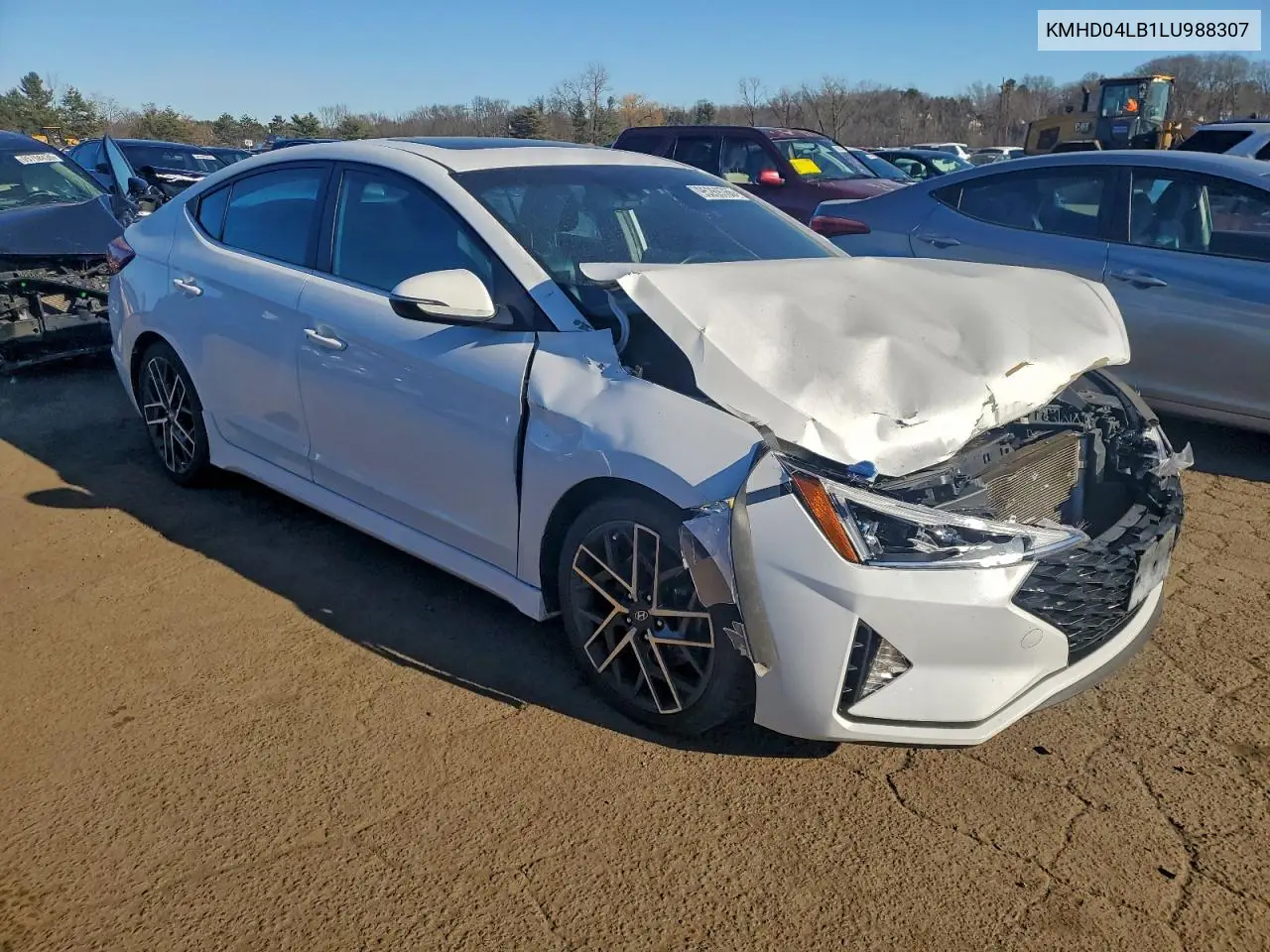 KMHD04LB1LU988307 2020 Hyundai Elantra Sport
