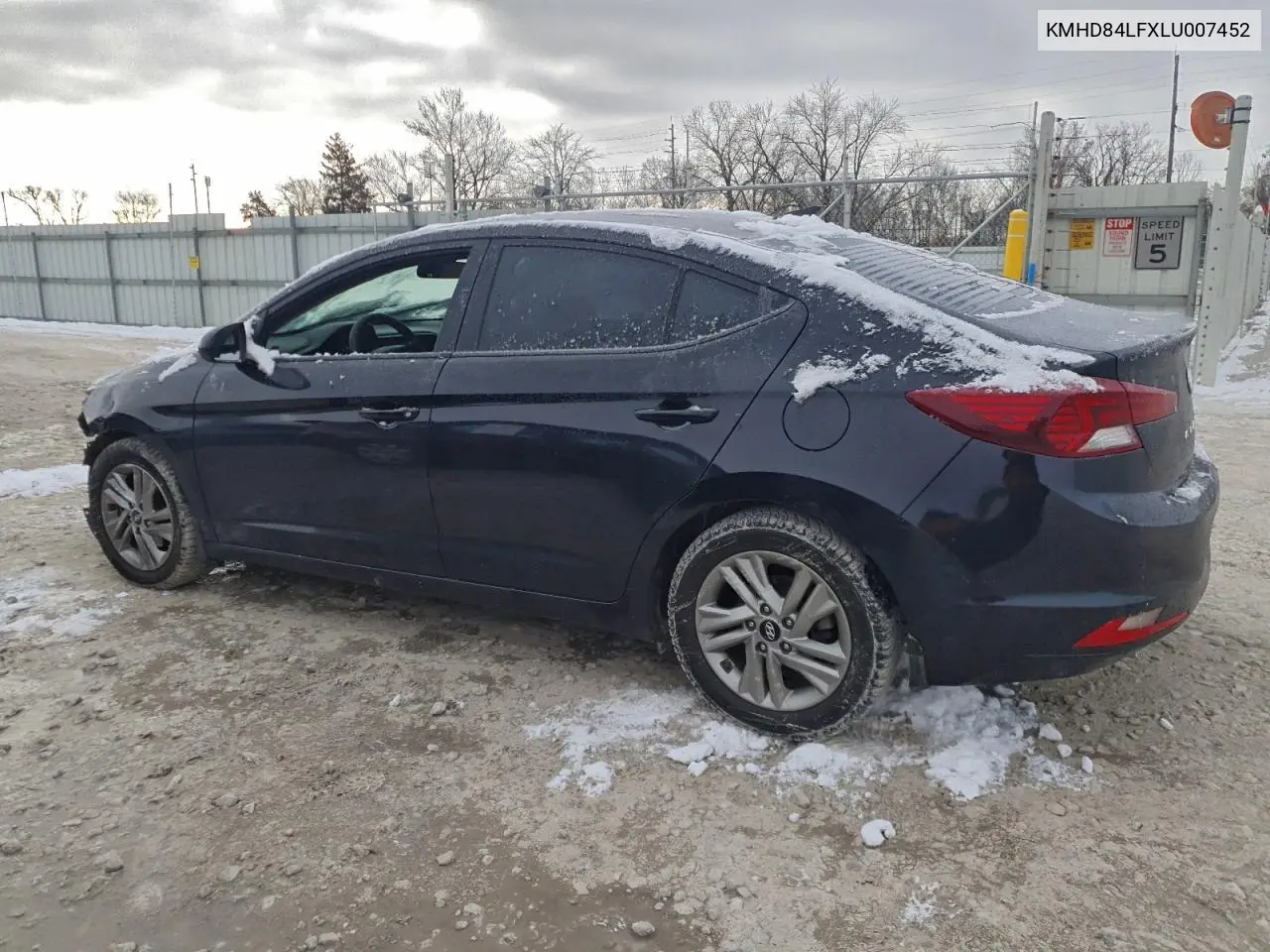 KMHD84LFXLU007452 2020 Hyundai Elantra Sel