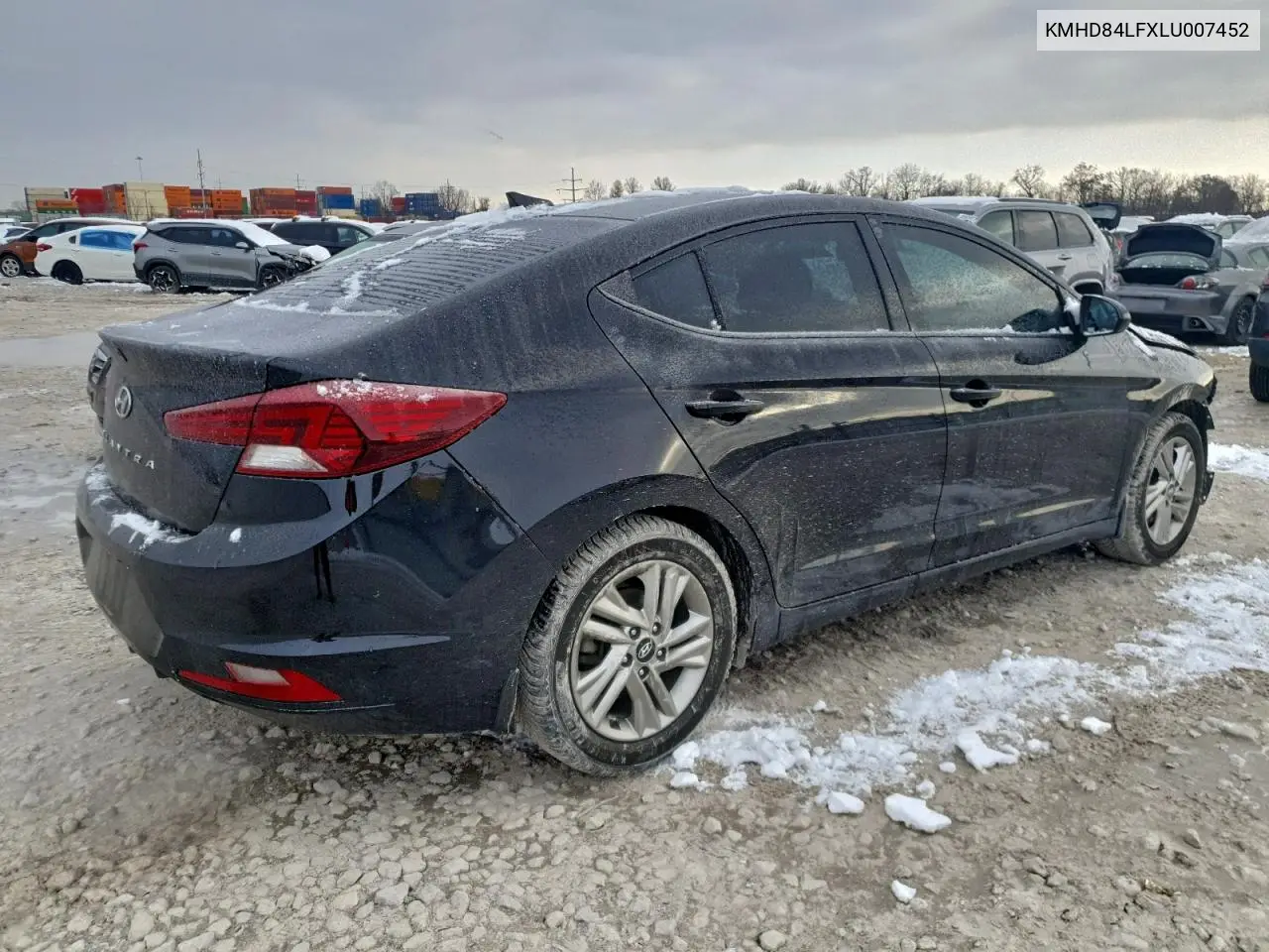 KMHD84LFXLU007452 2020 Hyundai Elantra Sel