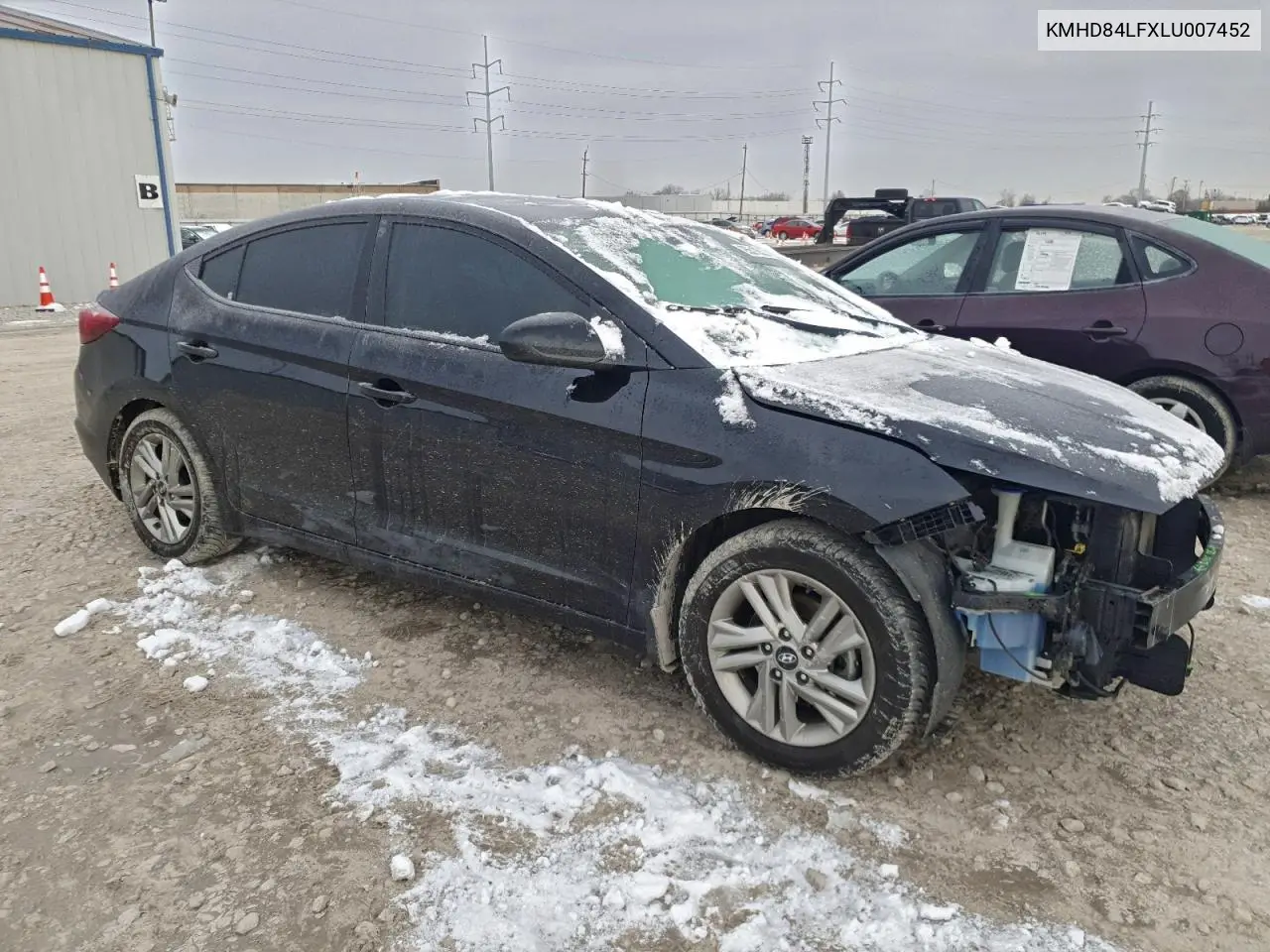 KMHD84LFXLU007452 2020 Hyundai Elantra Sel