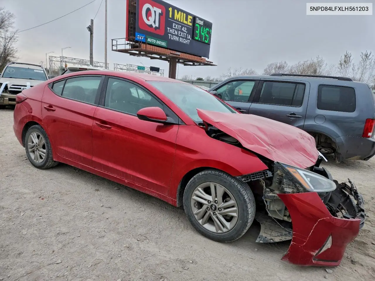 5NPD84LFXLH561203 2020 Hyundai Elantra Sel