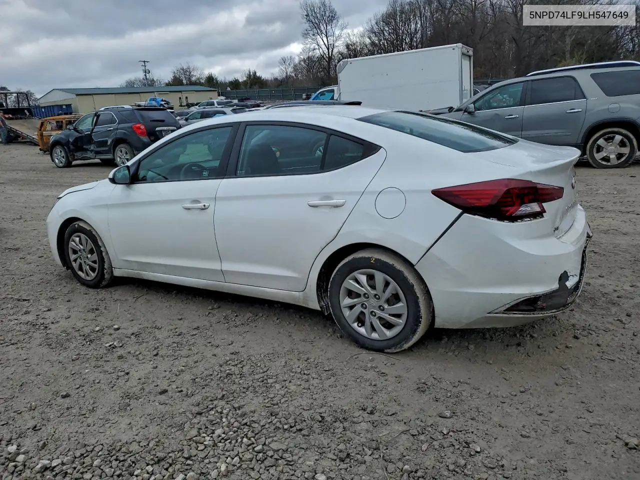 5NPD74LF9LH547649 2020 Hyundai Elantra Se