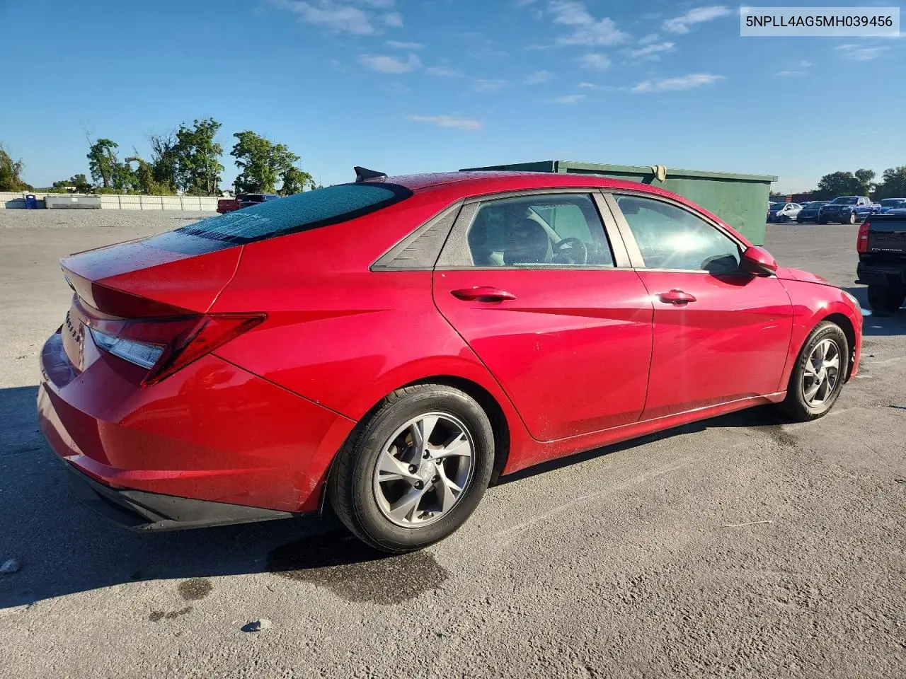 5NPLL4AG5MH039456 2021 Hyundai Elantra