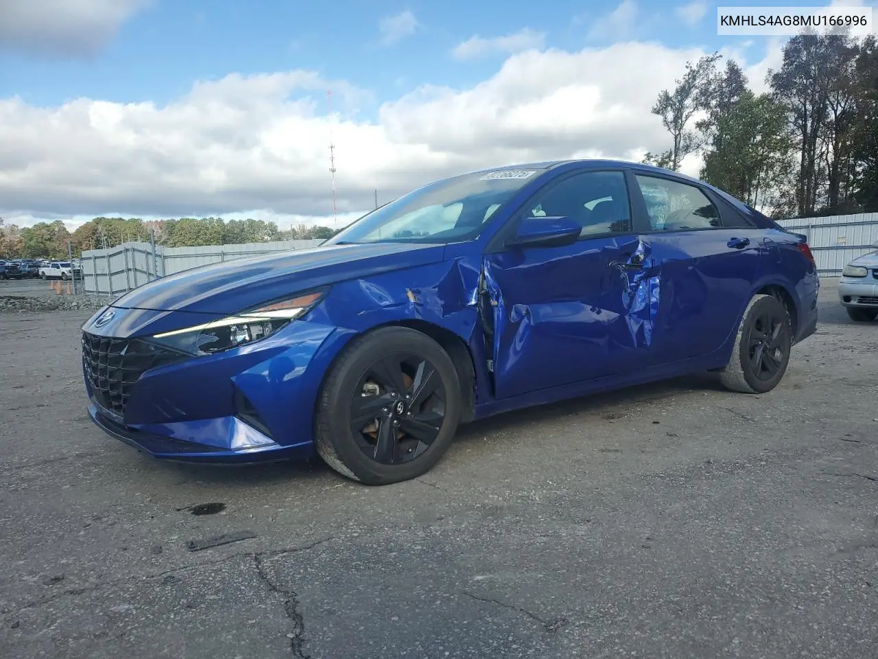 KMHLS4AG8MU166996 2021 Hyundai Elantra Sel