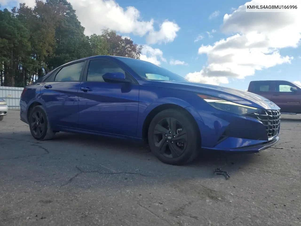 KMHLS4AG8MU166996 2021 Hyundai Elantra Sel
