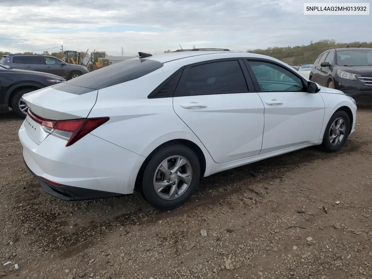 5NPLL4AG2MH013932 2021 Hyundai Elantra Se