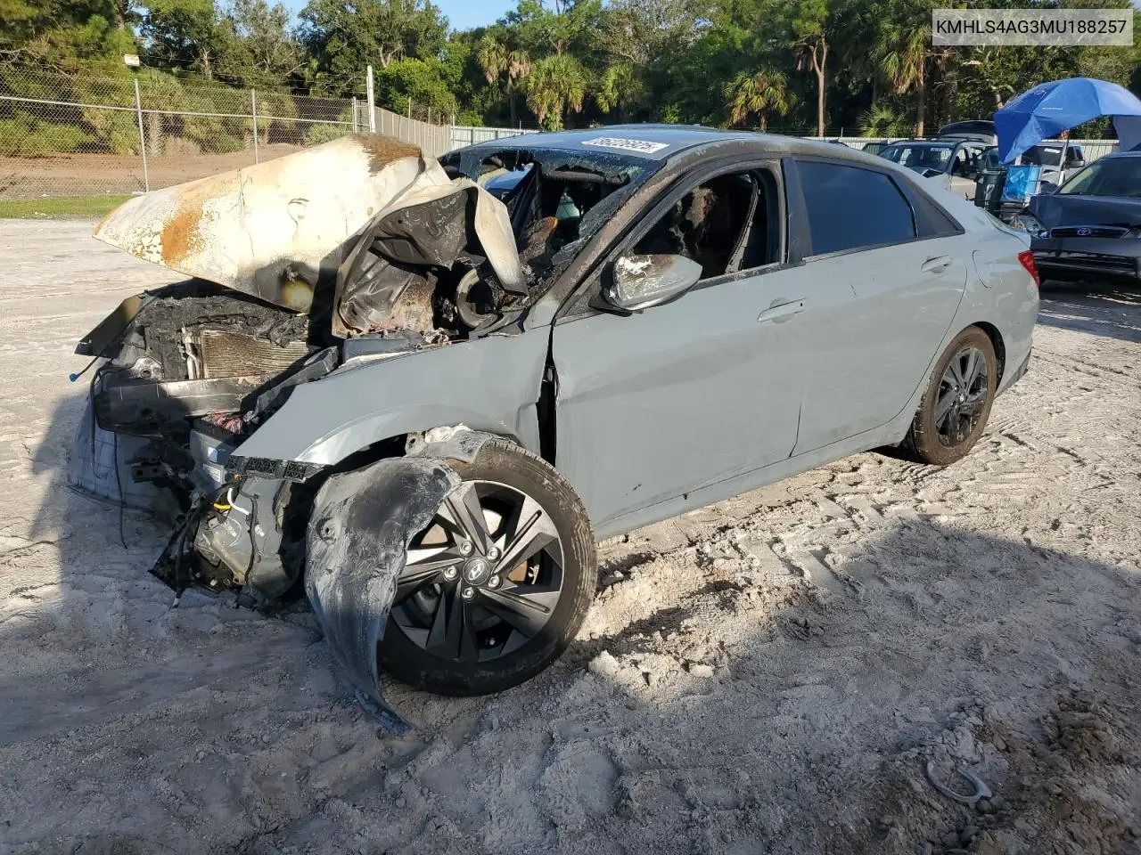 KMHLS4AG3MU188257 2021 Hyundai Elantra Sel