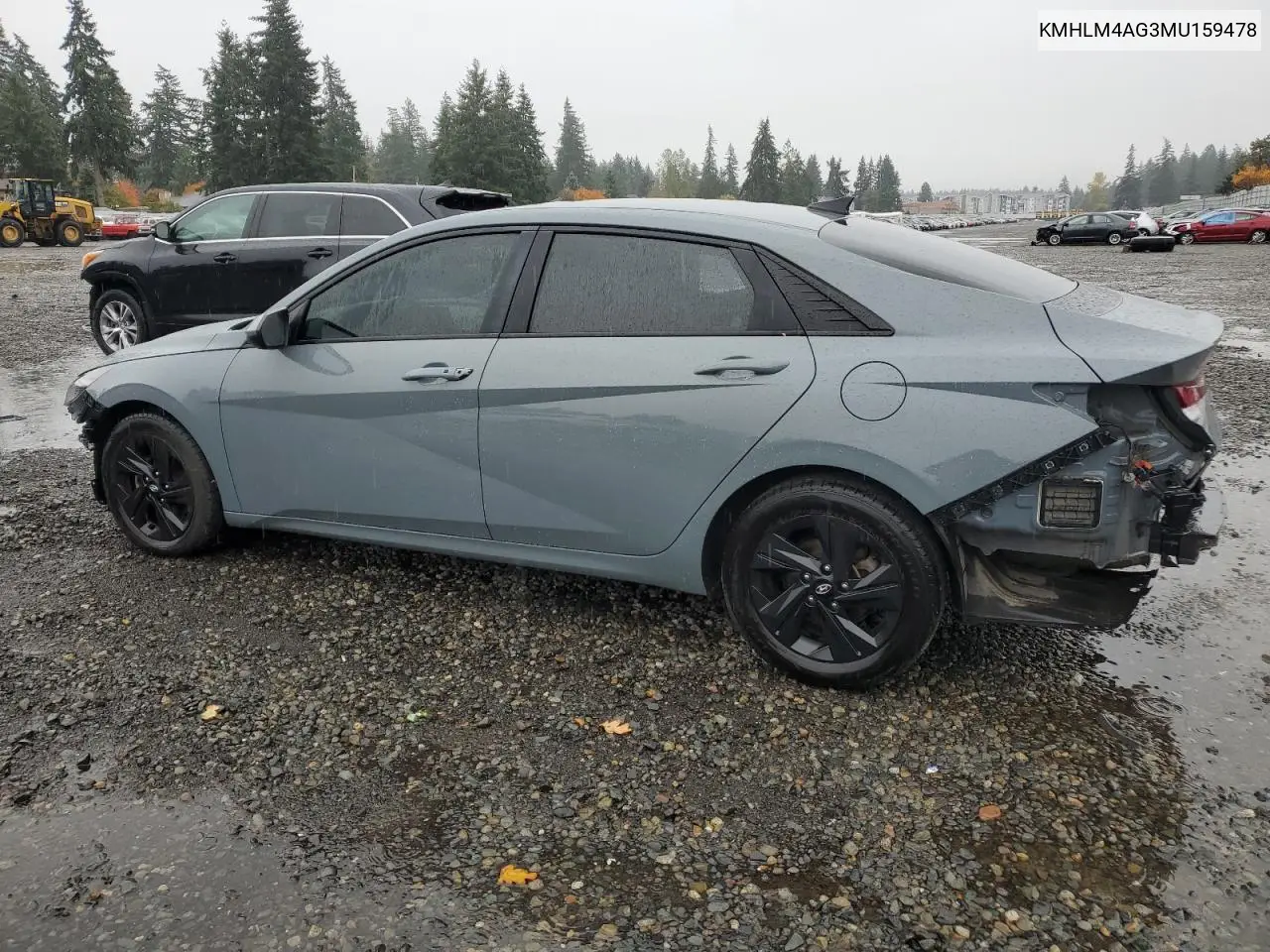 KMHLM4AG3MU159478 2021 Hyundai Elantra Sel