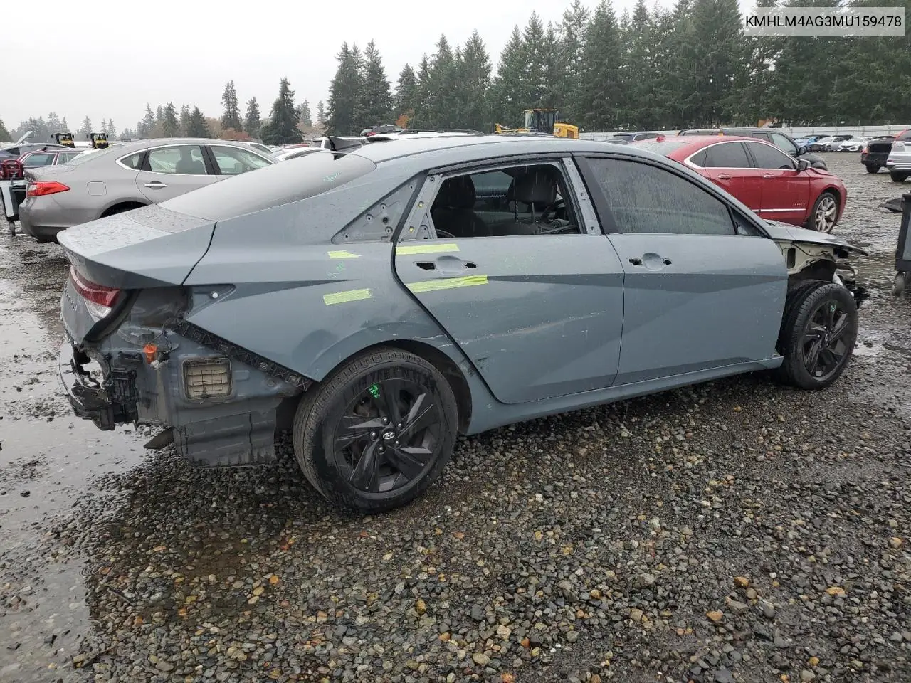 KMHLM4AG3MU159478 2021 Hyundai Elantra Sel