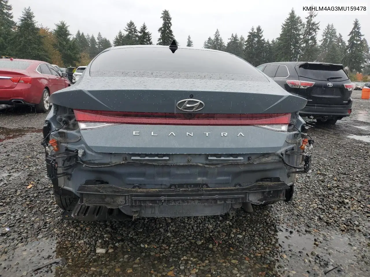 KMHLM4AG3MU159478 2021 Hyundai Elantra Sel