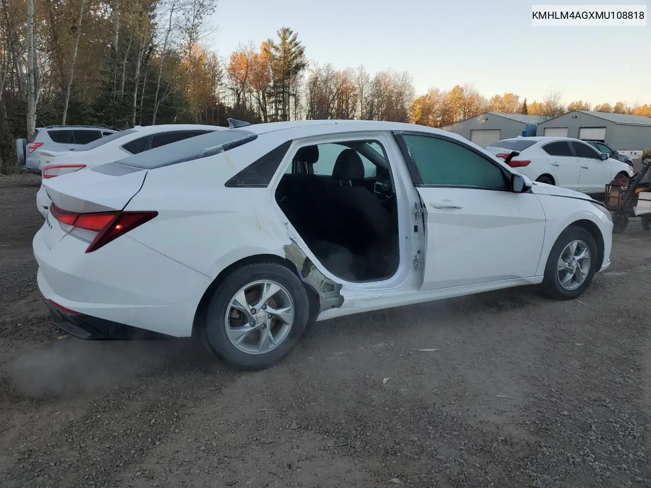KMHLM4AGXMU108818 2021 Hyundai Elantra Sel