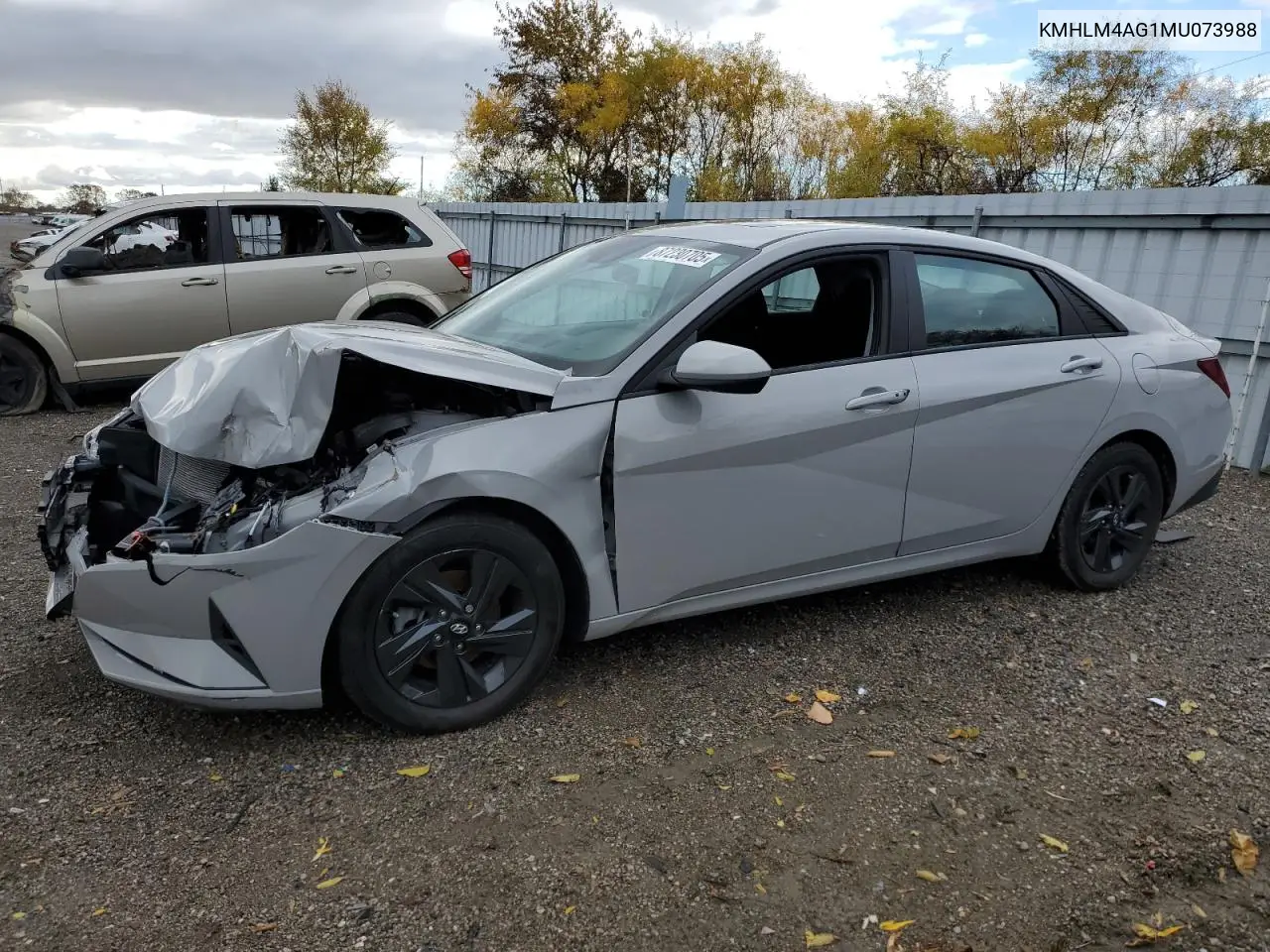KMHLM4AG1MU073988 2021 Hyundai Elantra Sel
